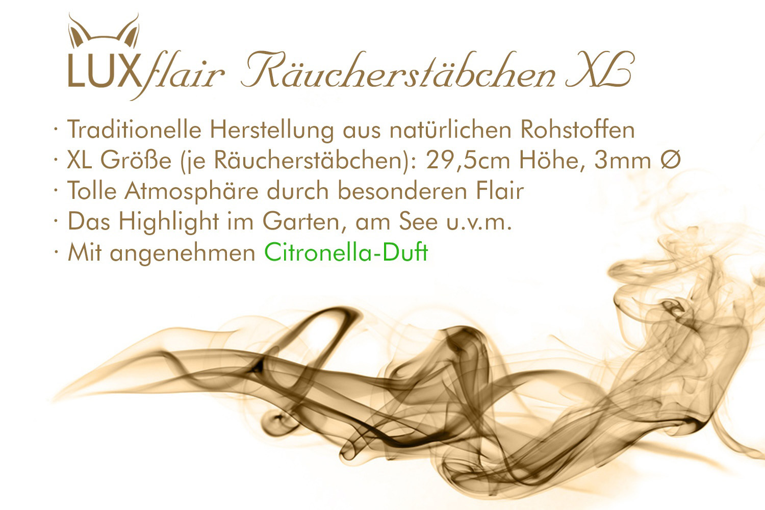 XL Räucherstäbchen Citronella Duft (LX1564)