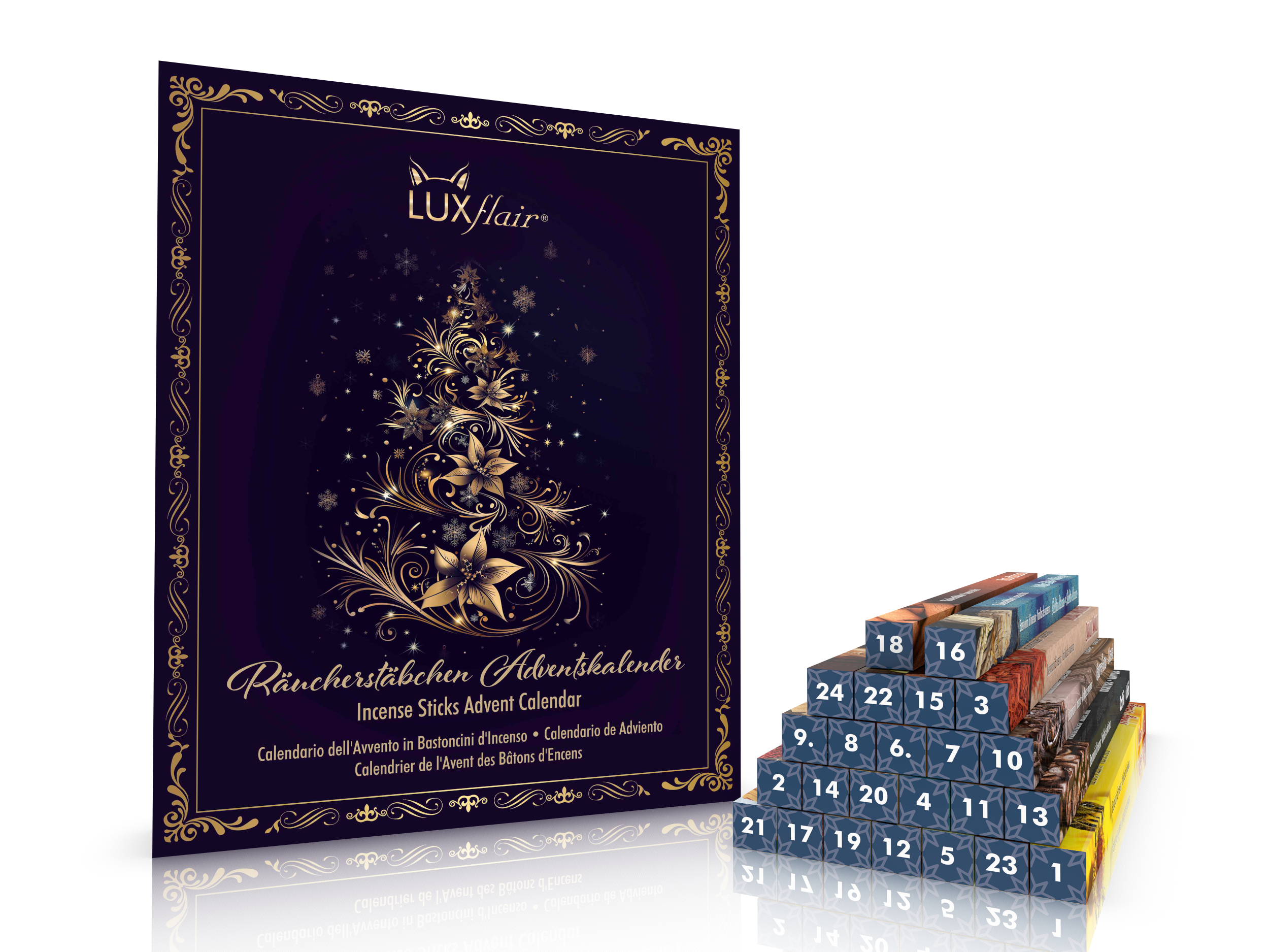 Räucherstäbchen Adventskalender inkl. Halter (LX2304)