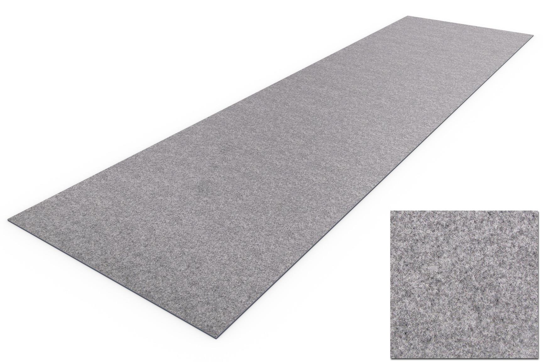 Felt table runner grayish